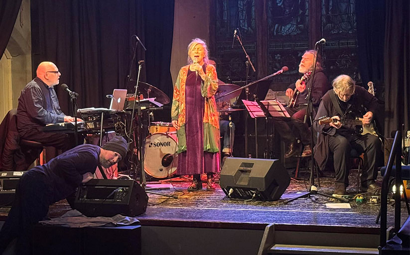 Musicians performing on stage at St. John's Theatre in Listowel